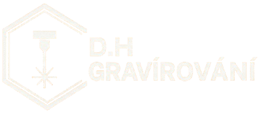 logo white DH - Gravirování